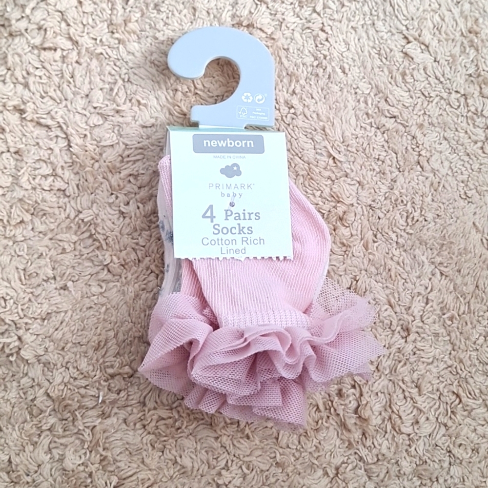 4 pairs socks, Newborn